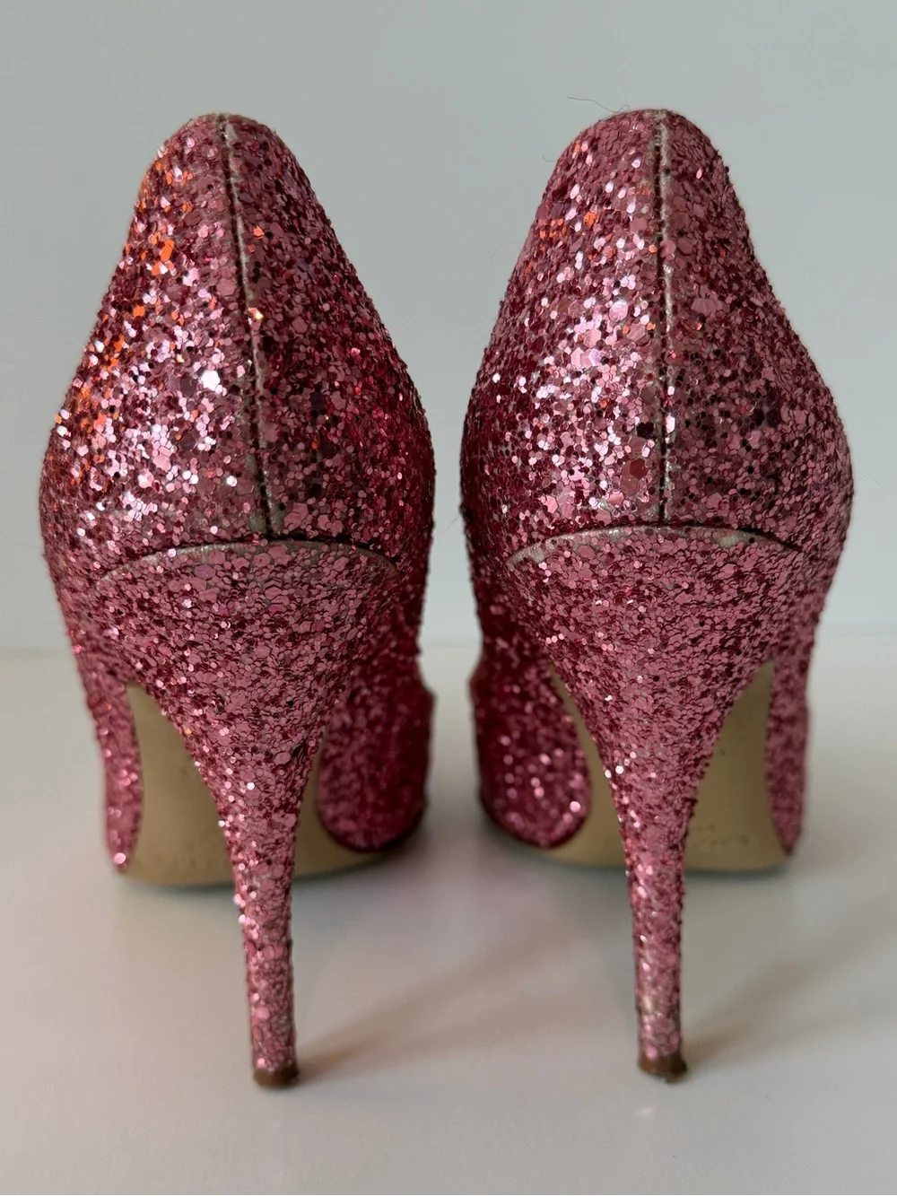 Kate Spade New York Glitter Pointed-Toe Pumps in Pink, Size 8